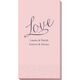 Expressive Script Love Guest Towels Image 1 of 2